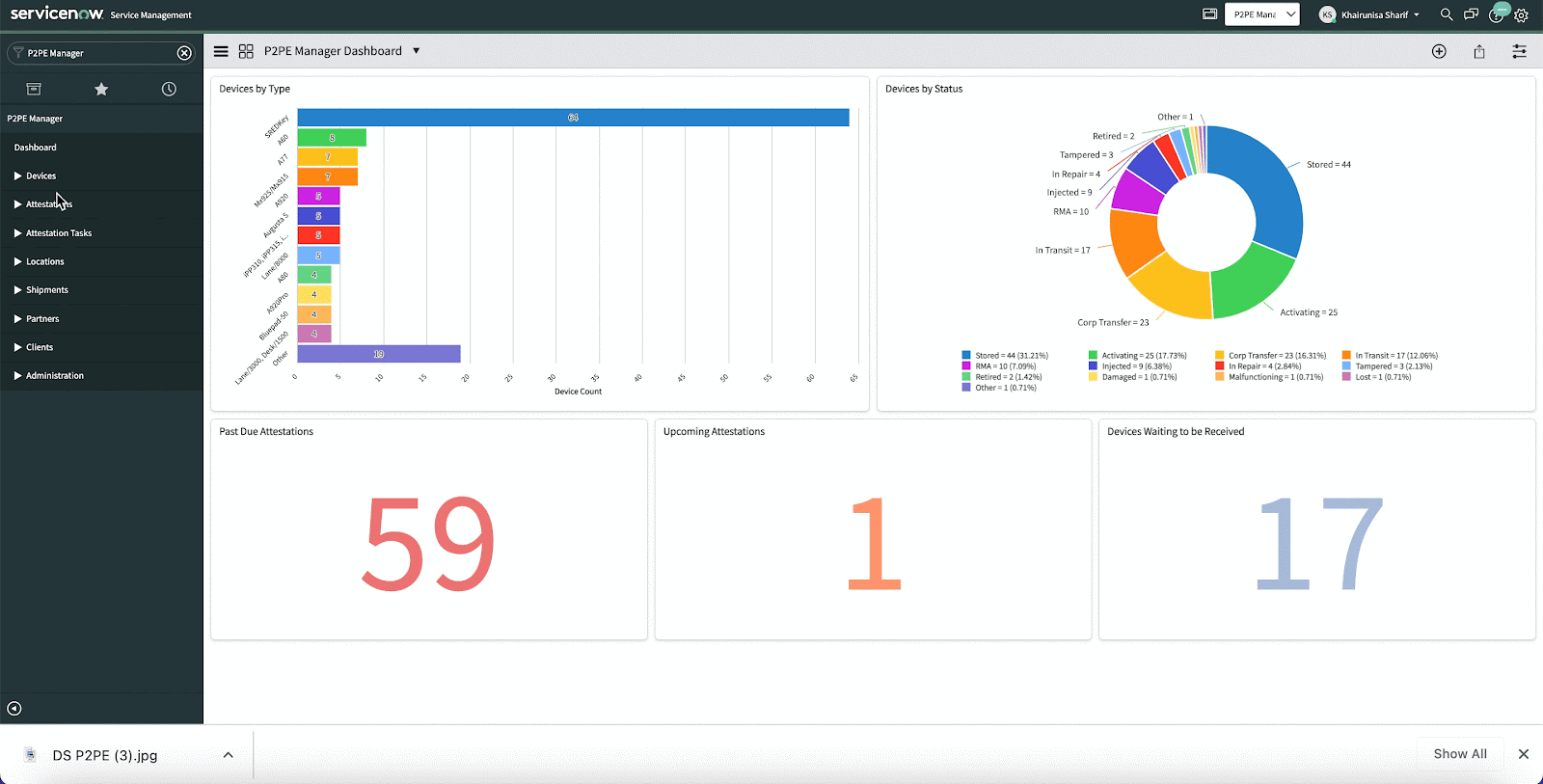 Update Device Status in ServiceNow P2PE Manager